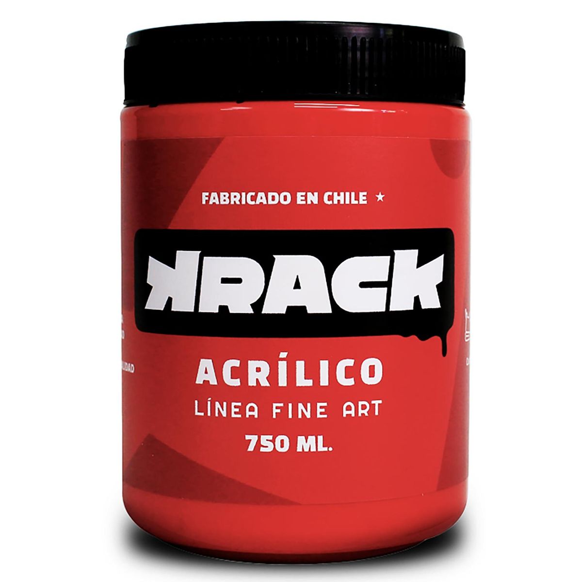 GENERICO - Pintura Acrílica Tarro 0.75 l Brillante ROJO MUSCARIA