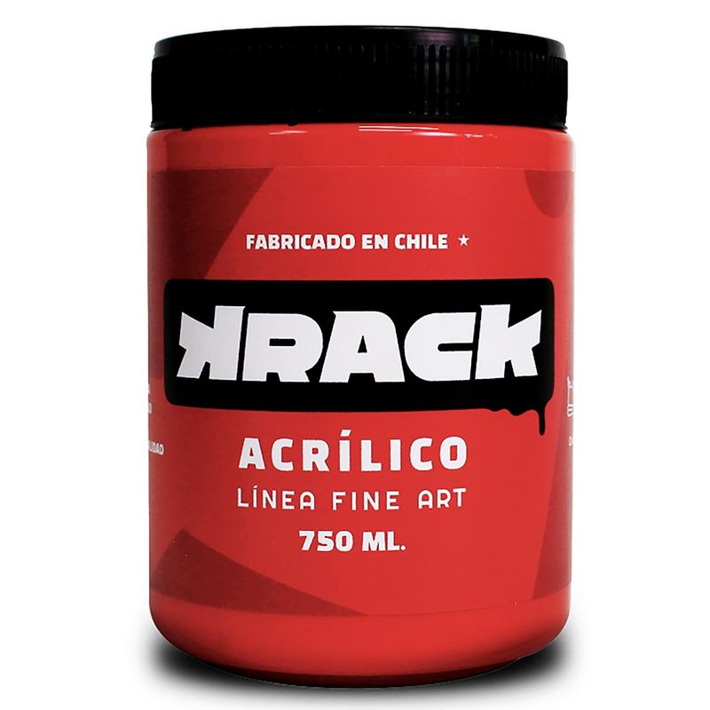 GENERICO - Pintura acrilica brillante Rojo muscaria 750 ml