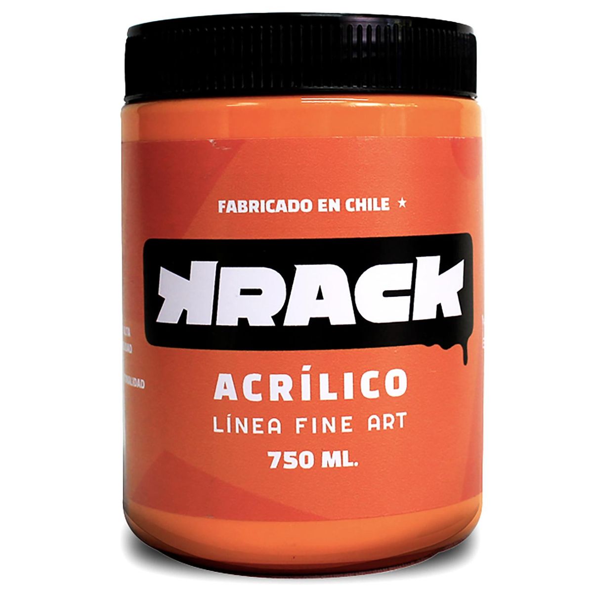 GENERICO - Pintura Acrílica Tarro 0.75 l Brillante NARANJO CALABAZA