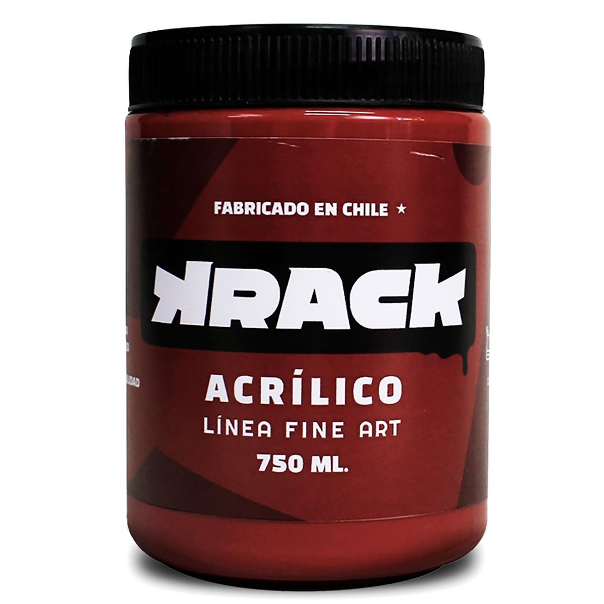 GENERICO - Pintura Acrílica Tarro 0.75 l Brillante ROJO MERKEN