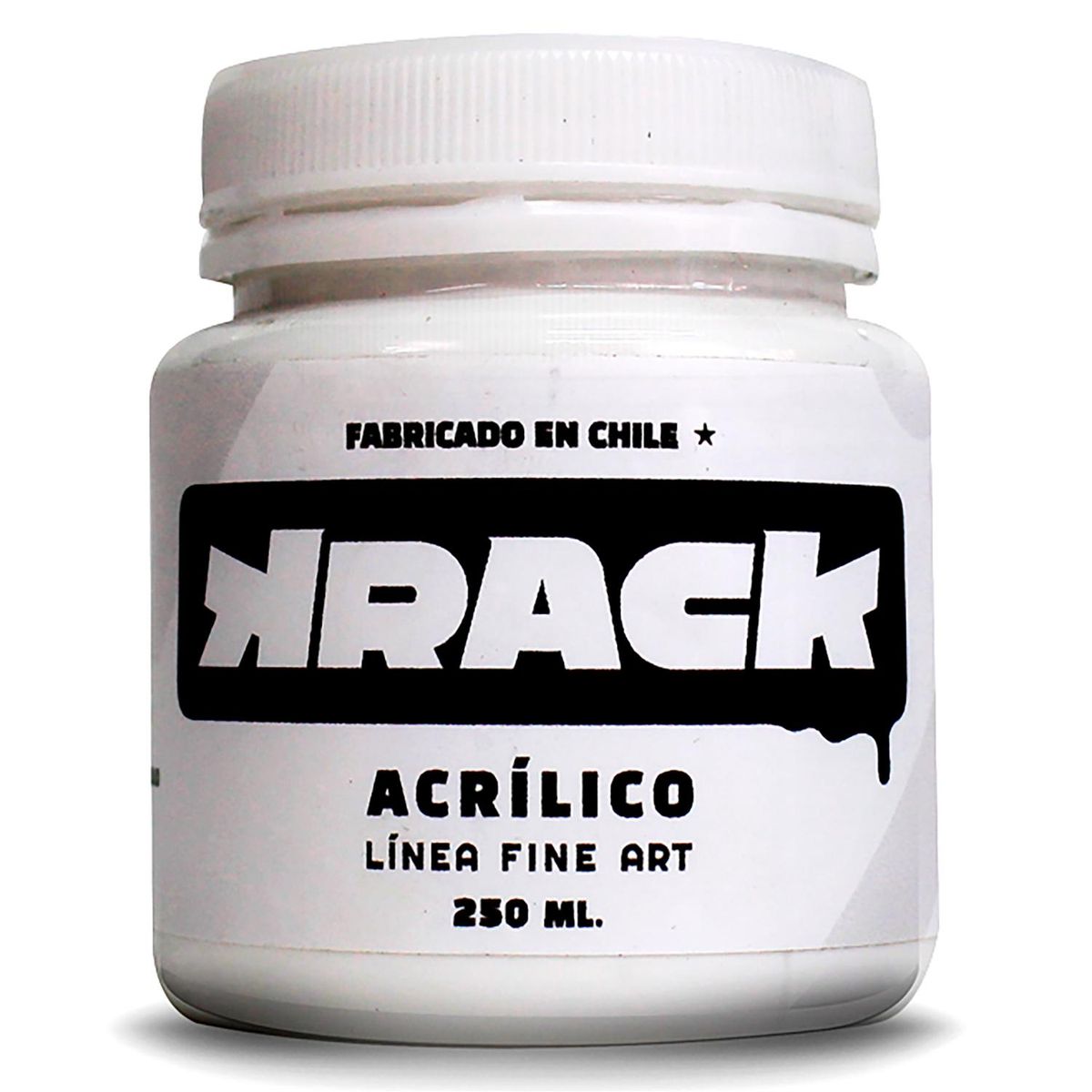 KRACK - Pintura Acrílica Tarro 0.25 l Brillante Blanco Tiza