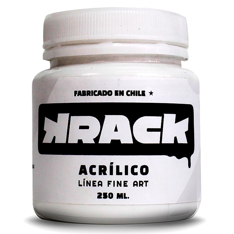 GENERICO - Pintura acrilica brillante Blanco tiza 250 ml