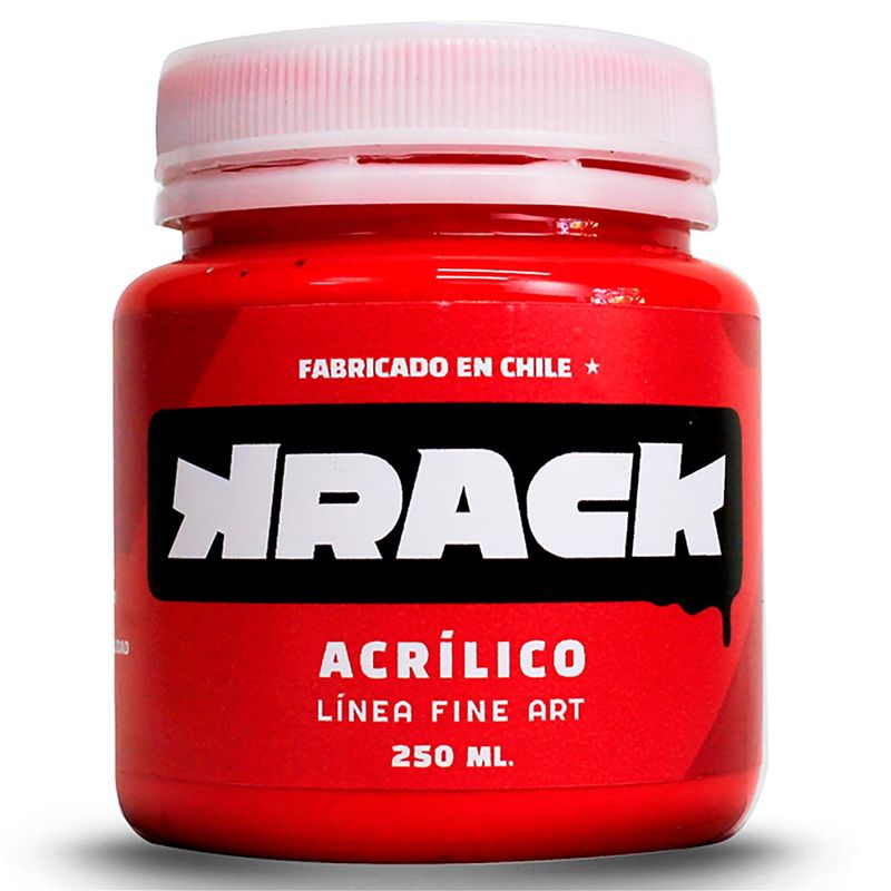 GENERICO - Pintura acrilica brillante Rojo muscaria 250 ml