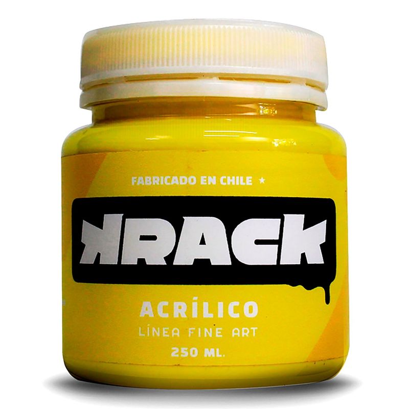 GENERICO - Pintura acrilica brillante Amarillo lingote 250 ml