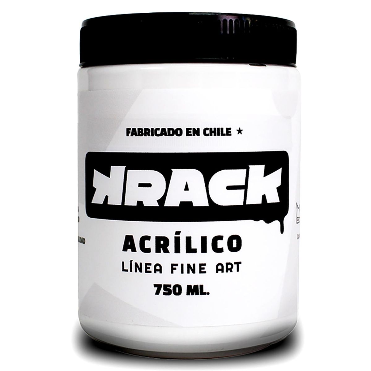 GENERICO - Pintura Acrílica Tarro 0.75 l Brillante BLANCO TIZA
