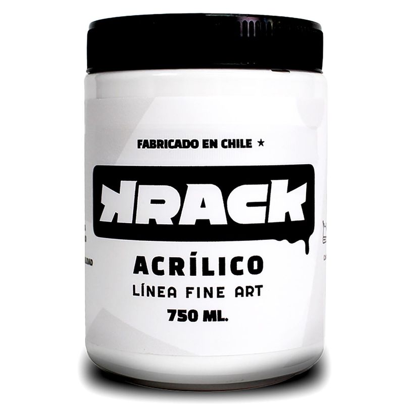 GENERICO - Pintura acrilica brillante Blanco tiza 750 ml
