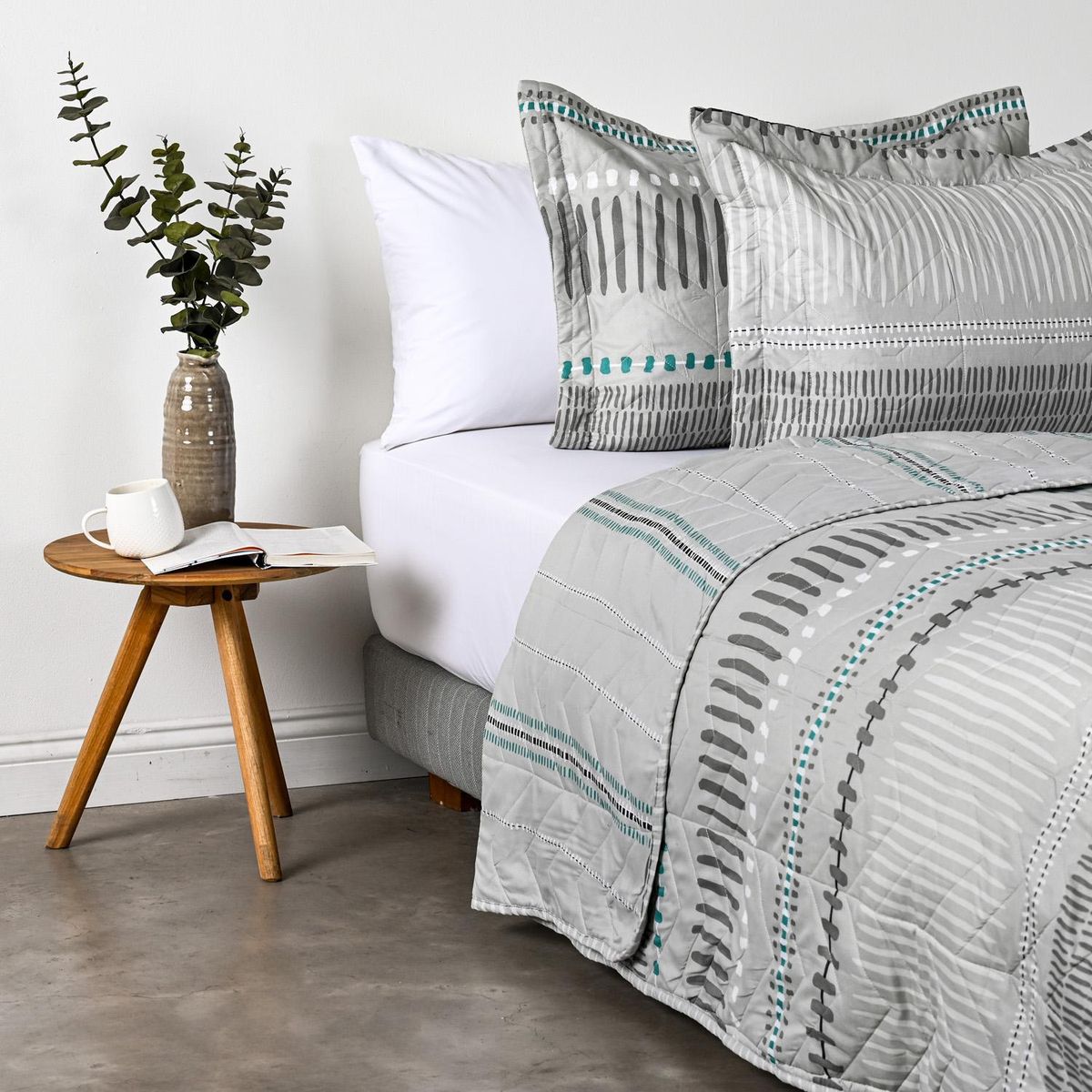 AMERICAN FAMILY - Cubrecama Quilt King Ventura Estampado