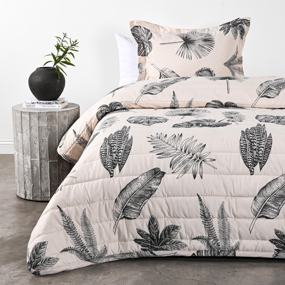 ELEMENTS & CO - Cobertor 1.5 plazas Blacknature Estampado 