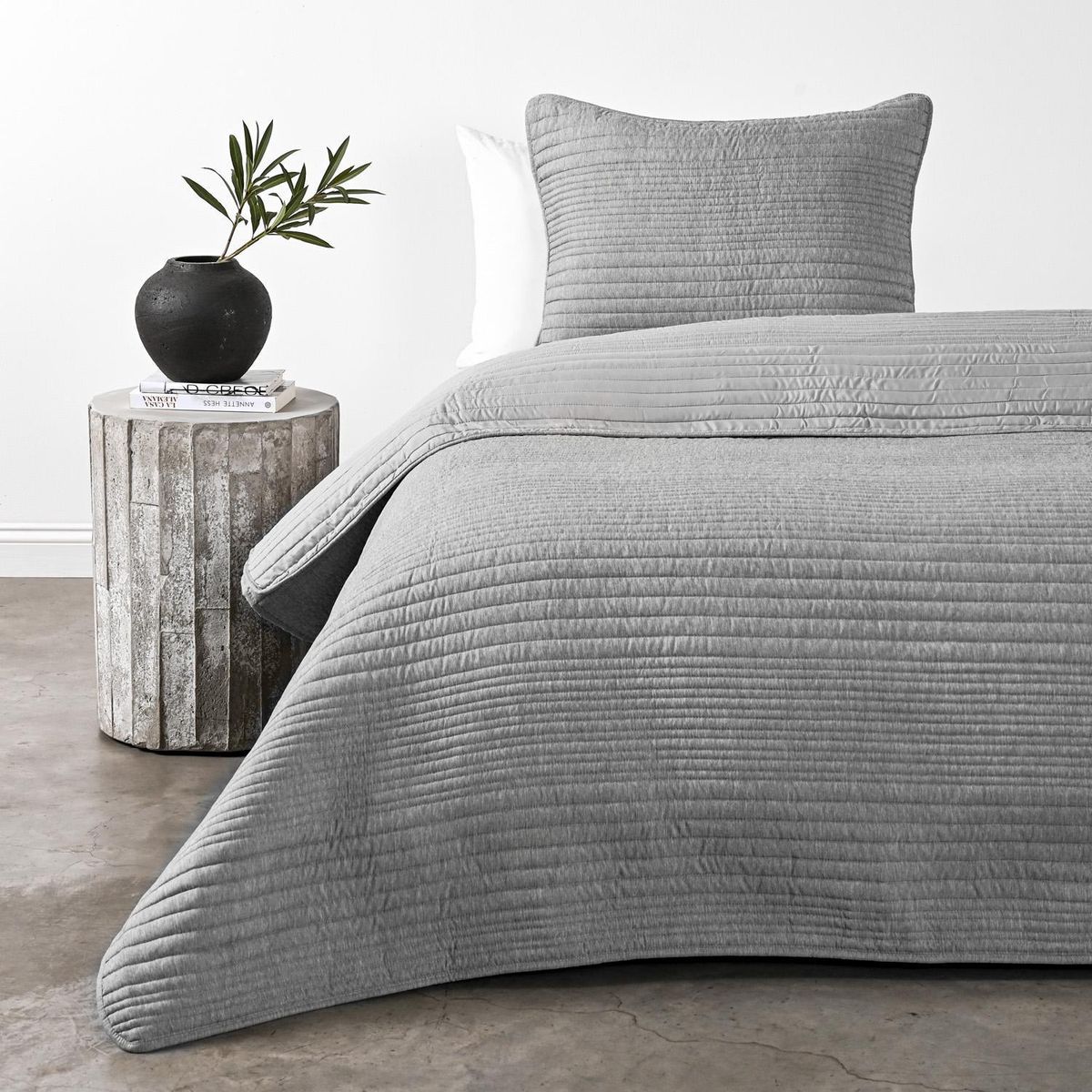 ELEMENTS & CO - Cubrecama Quilt 1.5 plazas Light Iron Beige