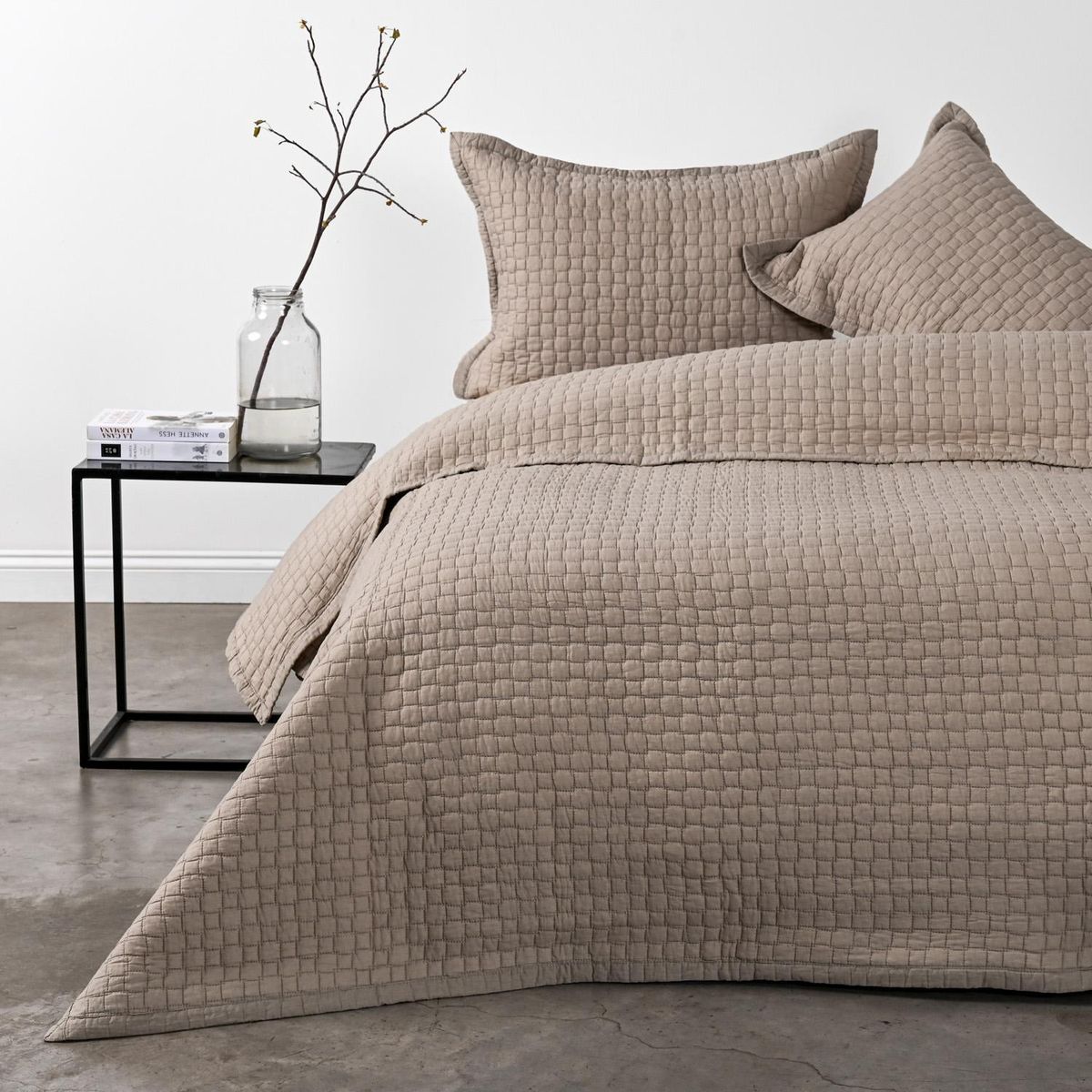 ROYAL SUPREME - Cubrecama Quilt 2 plazas Liso Aura Linen Beige