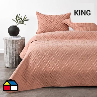 Cubrecama Quilt Fancy Tanrose King