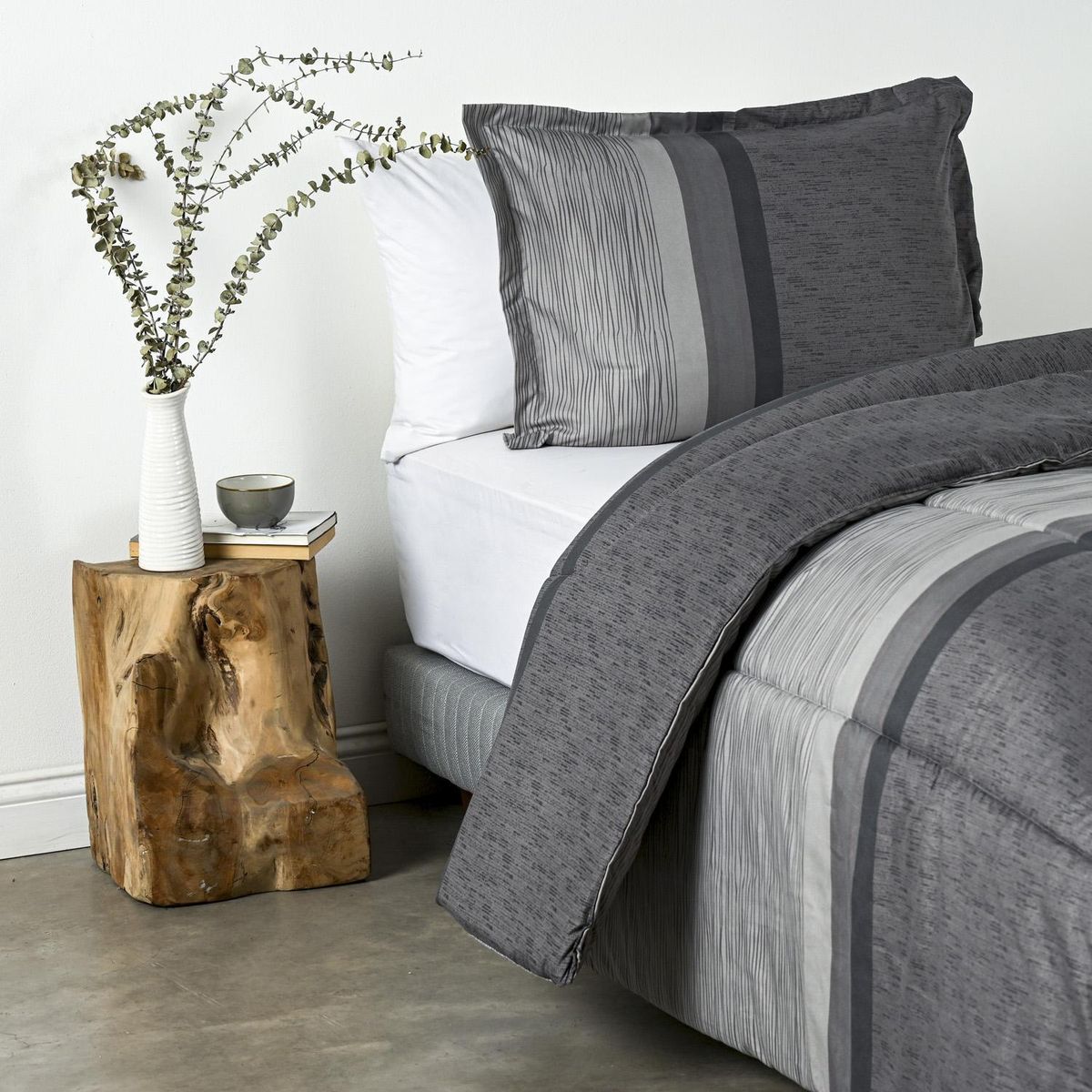 CANNON - Plumón 1.5 plazas Moka Estampado 