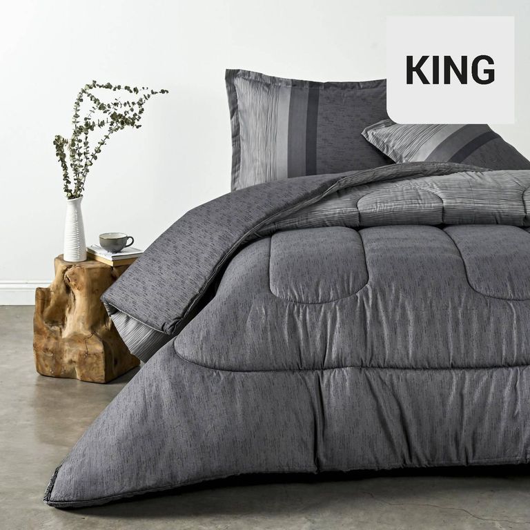 Plumón King Moka Estampado