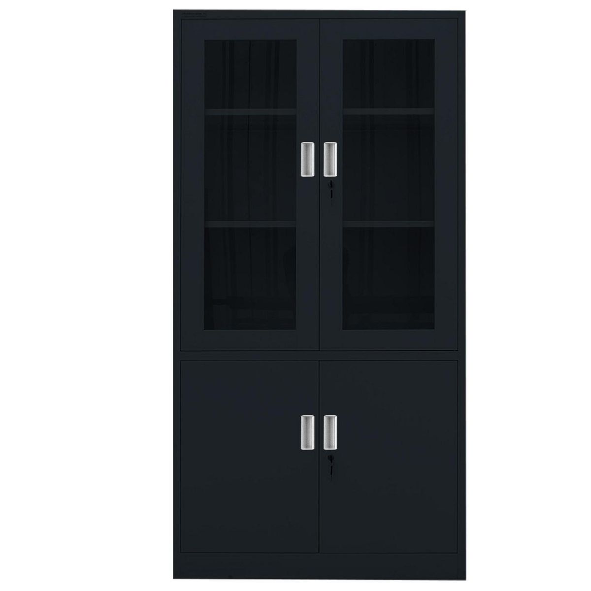 MOVILOCKERS - Storage 4 Puerta(s) 4 Repisa(s) 90xx40 cm Negro Mate