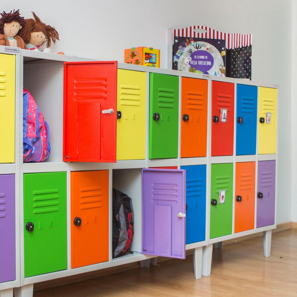 MOVILOCKERS - Locker Kids 3 Cuerpos 6 Puerta(s) 83x96x45 cm Multicolor