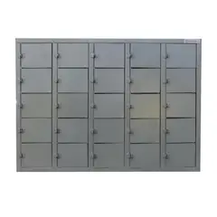 MOVILOCKERS - Locker Guardacelulares 25 Puerta(s) 93x76x25 cm Gris Linea