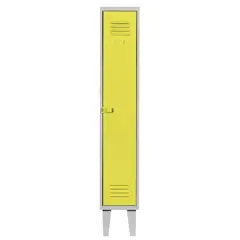 MOVILOCKERS - Locker Alta Resistencia 1 Cuerpo 1 Puerta(s) 1 Repisa(s) 29xx45 cm Amarillo