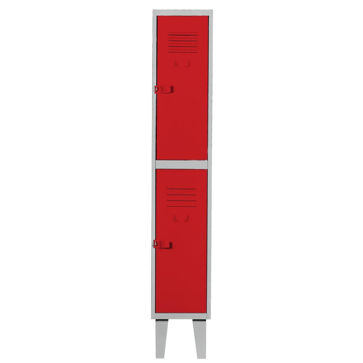 MOVILOCKERS - Locker Alta Resistencia 1 Cuerpo 2 Puerta(s) 29x170x45 cm Rojo
