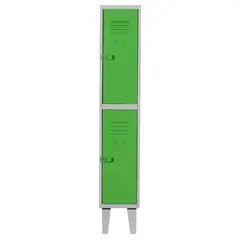 MOVILOCKERS - Locker Alta Resistencia 1 Cuerpo 2 Puerta(s) 29x170x45 cm Verde