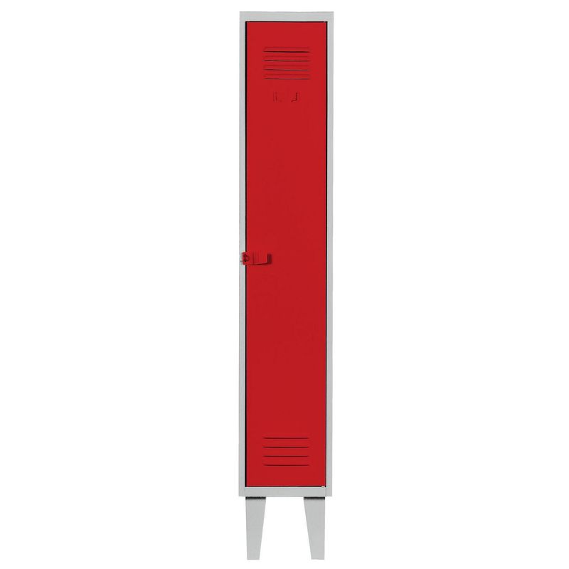 MOVILOCKERS - Locker Alta Resistencia 1 Cuerpo 1 Puerta(s) 1 Repisa(s) 29xx45 cm Rojo