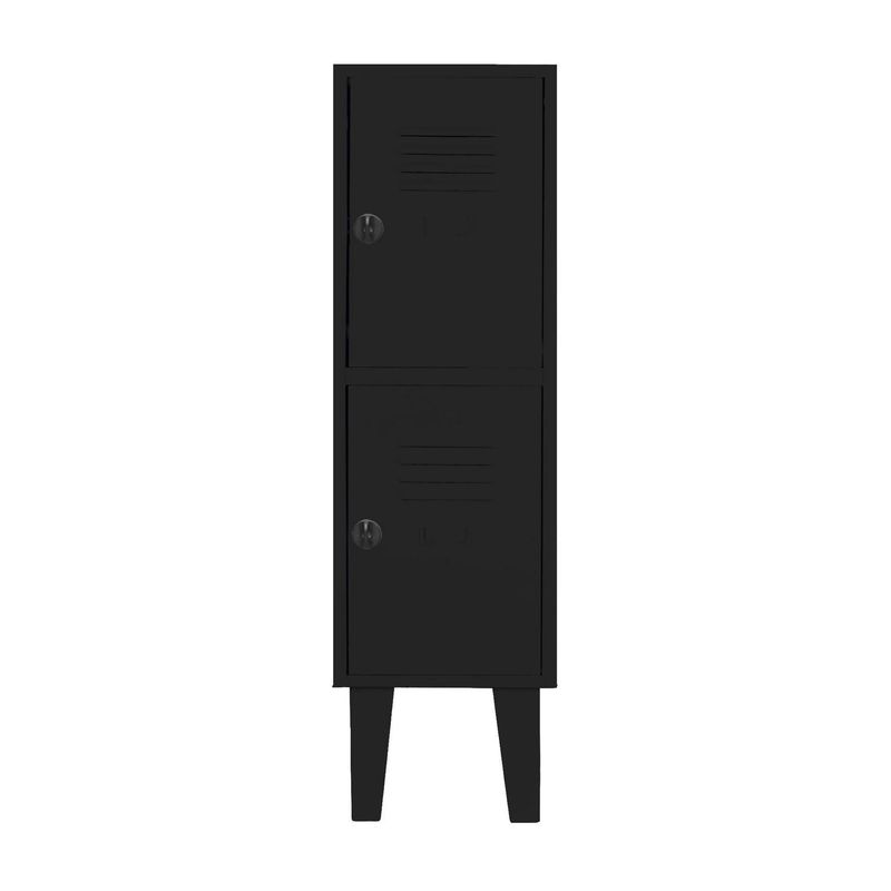 MOVILOCKERS - Locker Kids 1 Cuerpo 2 Puerta(s) 29x96x45 cm Negro Mate