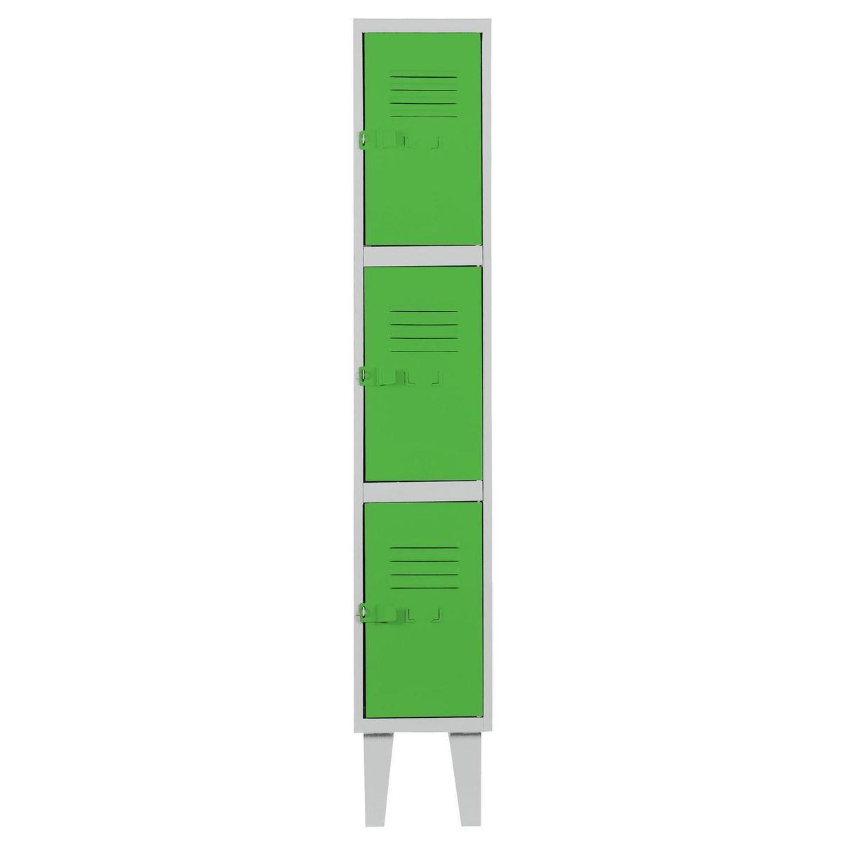 MOVILOCKERS - Locker Alta Resistencia 1 Cuerpo 3 Puerta(s) 29x170x45 cm Verde