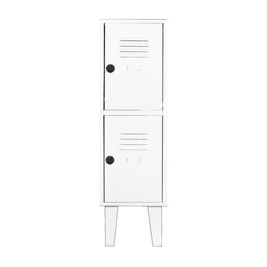 Lockers kids 96x29x45 cm 1 cuerpo 2 puerta blanco