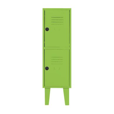 Lockers kids 96x29x45 cm 1 cuerpo 2 puerta verde