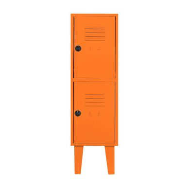Lockers kids 96x29x45 cm 1 cuerpo 2 puerta naranja