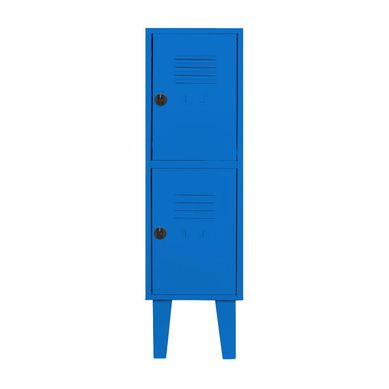 Lockers kids 96x29x45 cm 1 cuerpo 2 puerta azul