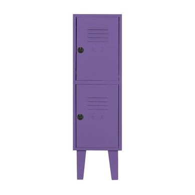 Lockers kids 96x29x45 cm 1 cuerpo 2 puerta violeta