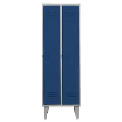 MOVILOCKERS - Locker Alta Resistencia 2 Cuerpos 2 Puerta(s) 2 Repisa(s) 56xx45 cm Azul