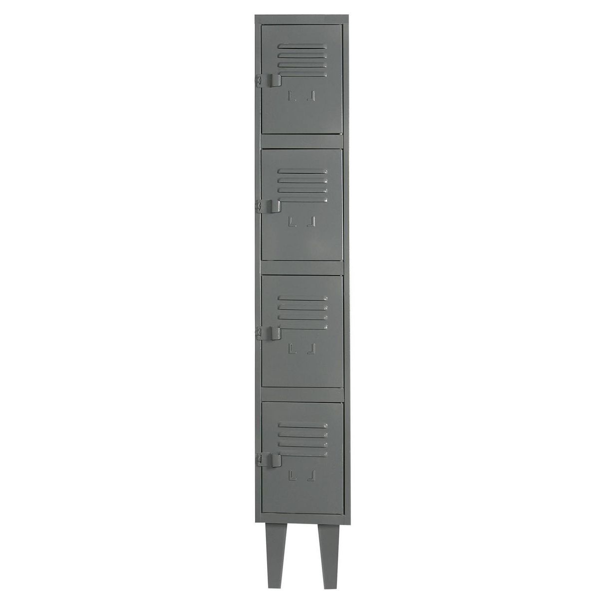 MOVILOCKERS - Locker Alta Resistencia 1 Cuerpo 4 Puerta(s) 29x170x45 cm Gris Eco