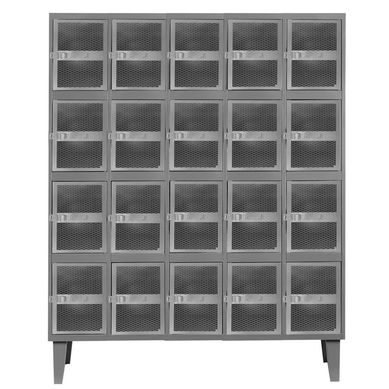 Lockers alta resistencia170x137x45 cm 5 cuerpo 20 puerta malla eco