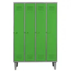 MOVILOCKERS - Locker Alta Resistencia 4 Cuerpos 4 Puerta(s) 1 Repisa(s) 110xx45 cm Verde