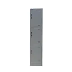 MOVILOCKERS - Locker de Oficina 1 Cuerpo 3 Puerta(s) 38x180x45 cm Gris Agata