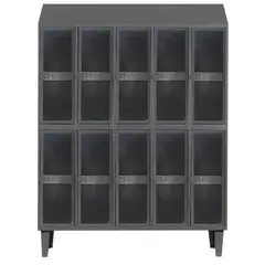 MOVILOCKERS - Locker Alta Resistencia 5 Cuerpos 10 Puerta(s) 137x190x45 cm Gris Eco