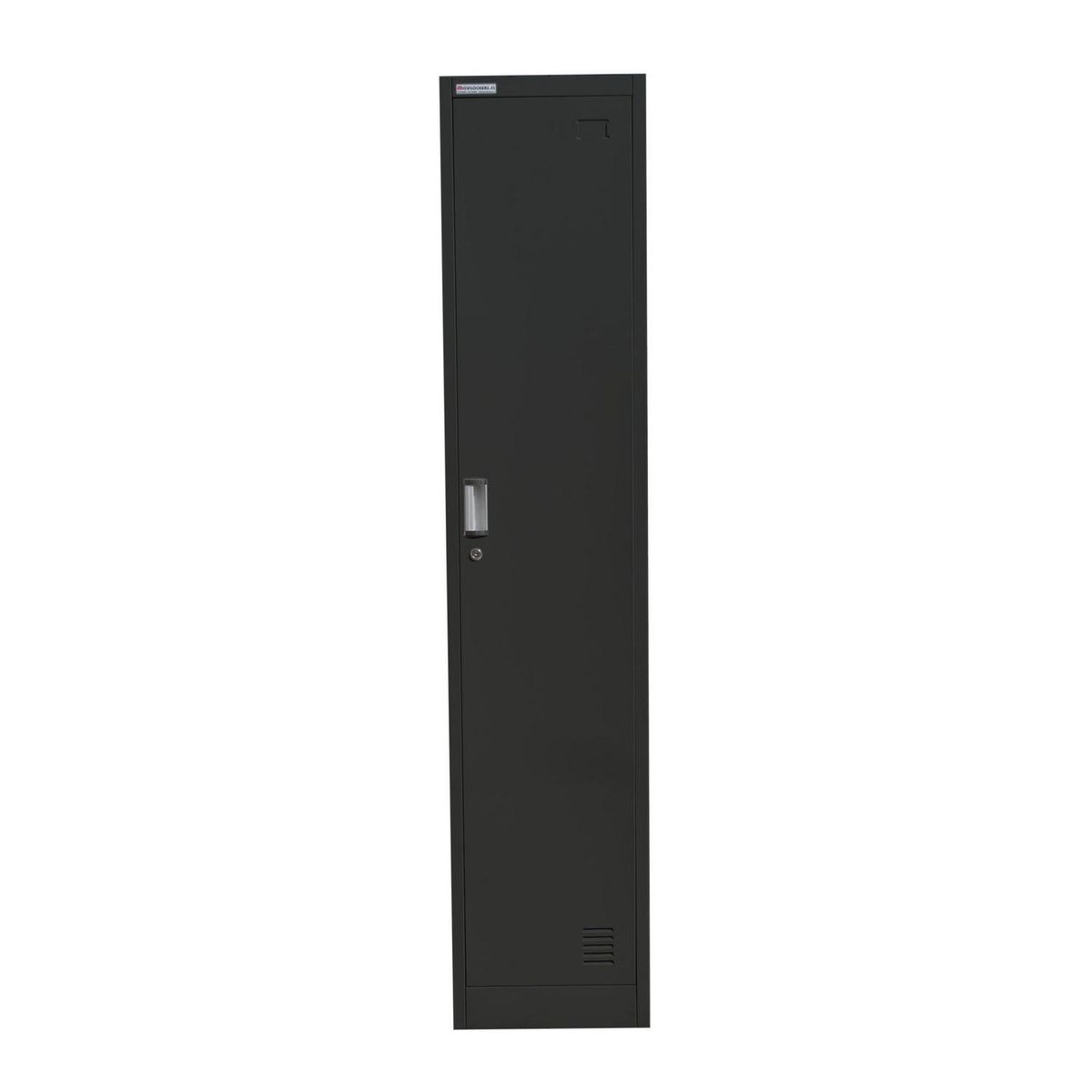 MOVILOCKERS - Locker de Oficina 1 Cuerpo 1 Puerta(s) 1 Repisa(s) 38xx45 cm Negro Mate