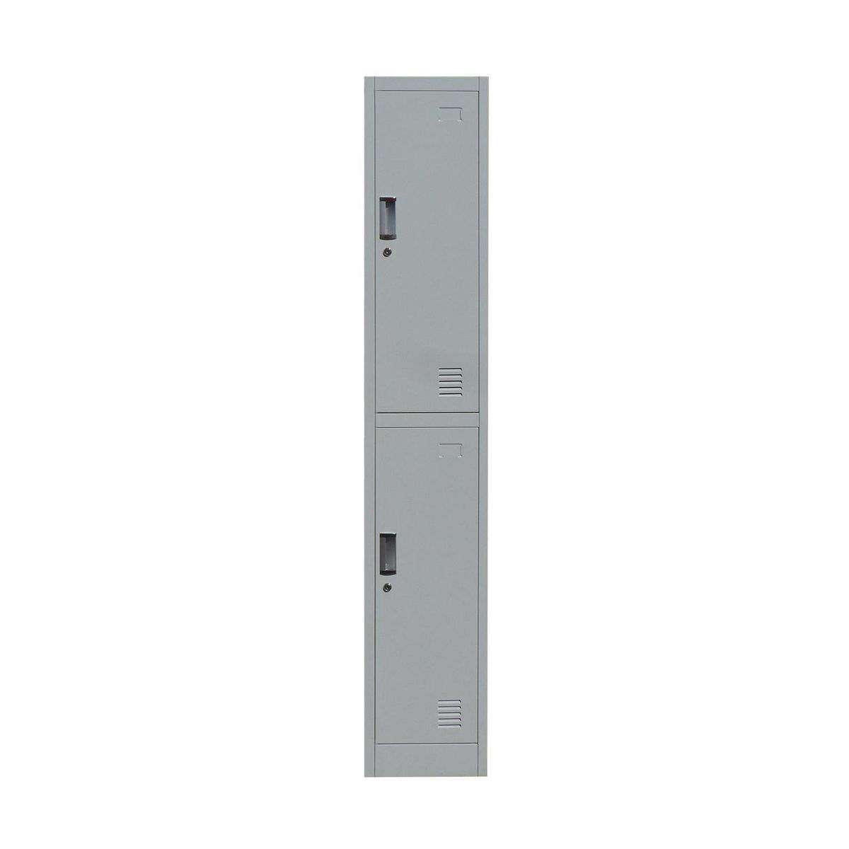 MOVILOCKERS - Locker de Oficina 1 Cuerpo 2 Puerta(s) 38x180x45 cm Gris Agata