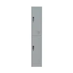 MOVILOCKERS - Locker de Oficina 1 Cuerpo 2 Puerta(s) 38x180x45 cm Gris Agata