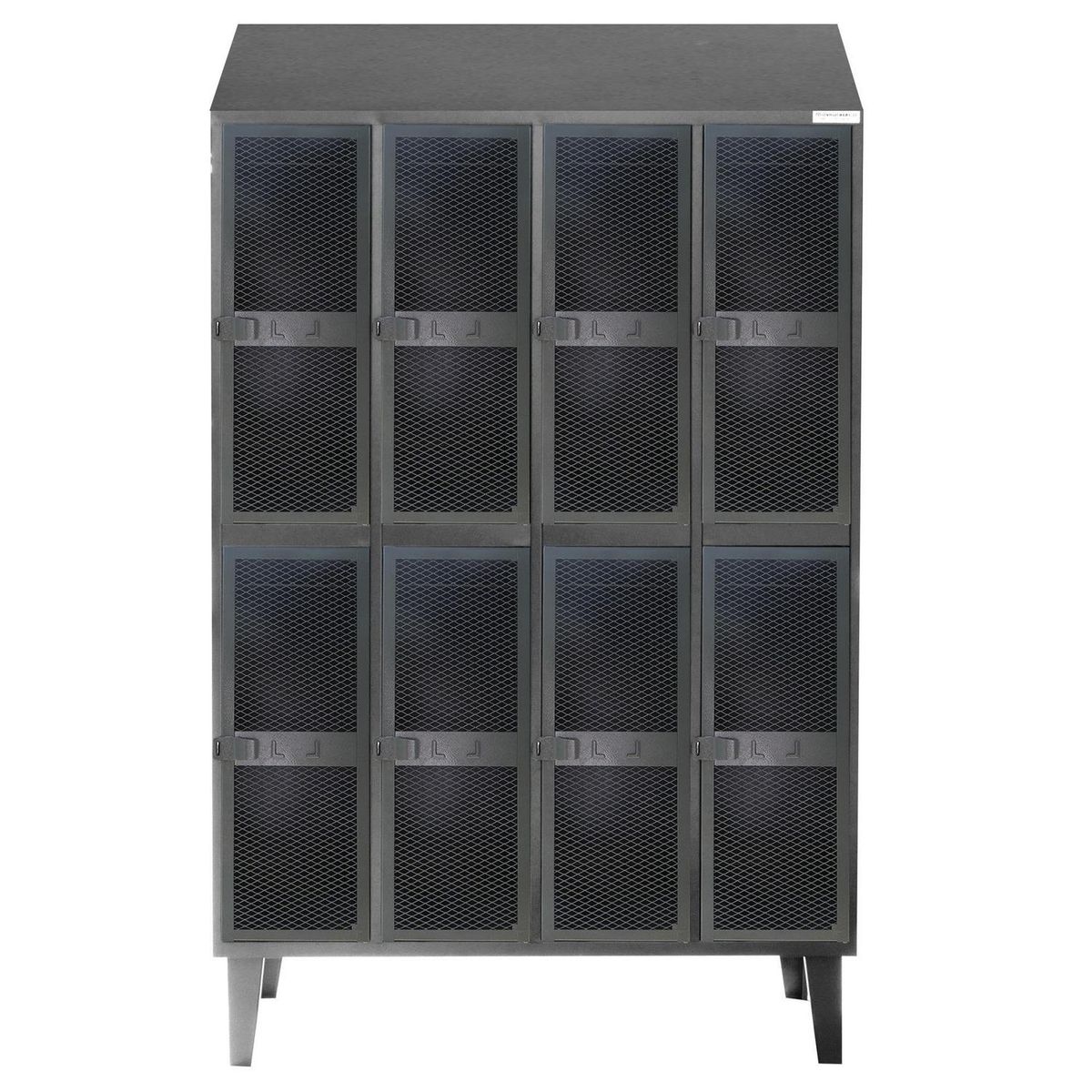 MOVILOCKERS - Locker Alta Resistencia 4 Cuerpos 8 Puerta(s) 110x190x45 cm Gris Eco