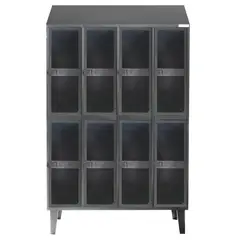 MOVILOCKERS - Locker Alta Resistencia 4 Cuerpos 8 Puerta(s) 110x190x45 cm Gris Eco