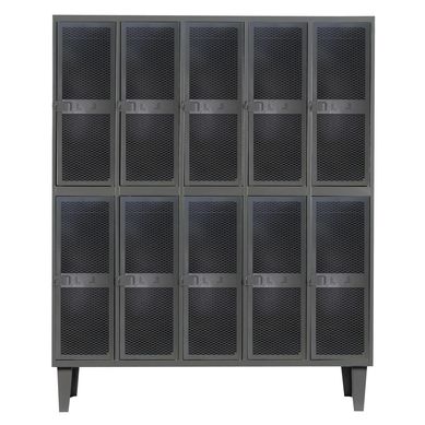 Lockers alta resistencia 170x137x45 cm 5 cuerpo 10 puerta malla eco
