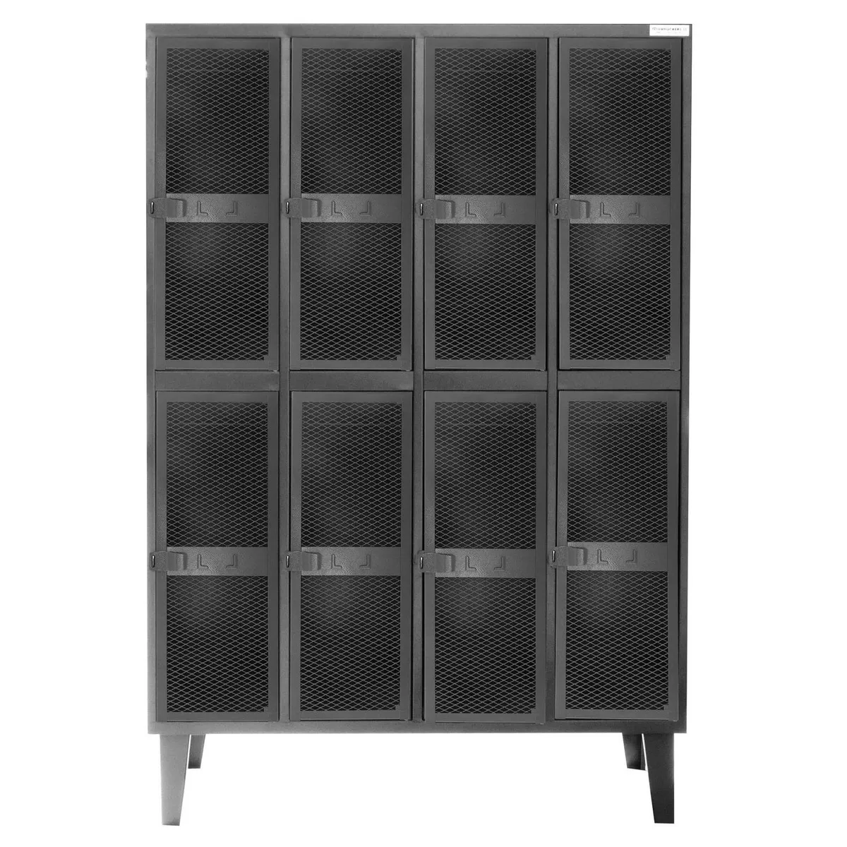 MOVILOCKERS - Locker Alta Resistencia 4 Cuerpos 8 Puerta(s) 110x170x45 cm Gris Eco