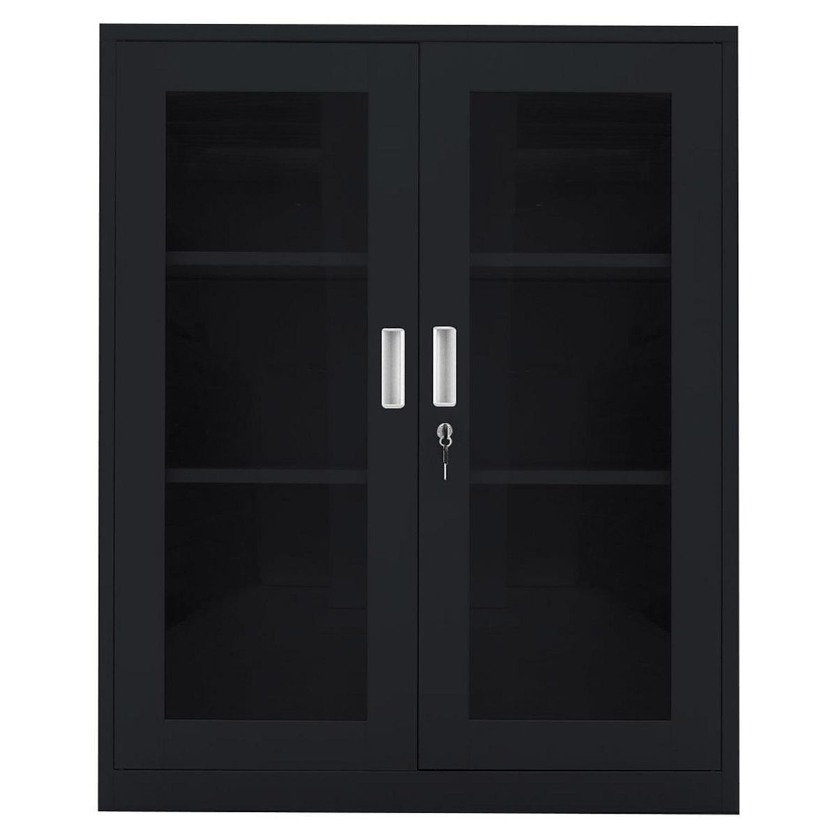 MOVILOCKERS - Storage 2 Puerta(s) 2 Repisa(s) 90xx40 cm Negro Mate