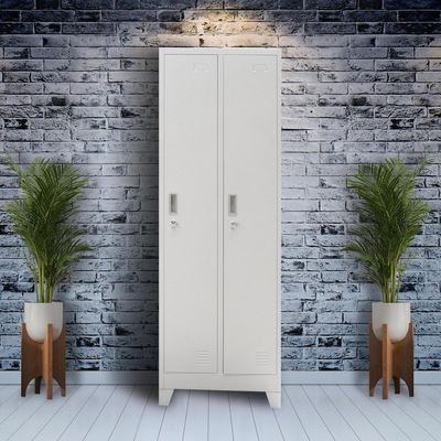 Imagen 2 del producto Locker Ensamblado 2 Cuerpos 2 Puerta(s) 2 Repisa(s) 56xx45 cm Gris Agata