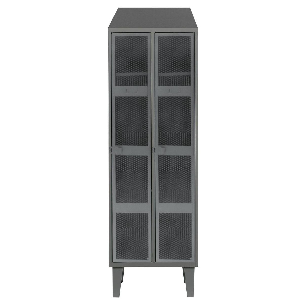 MOVILOCKERS - Locker Alta Resistencia 2 Cuerpos 4 Puerta(s) 56x190x45 cm Gris Eco