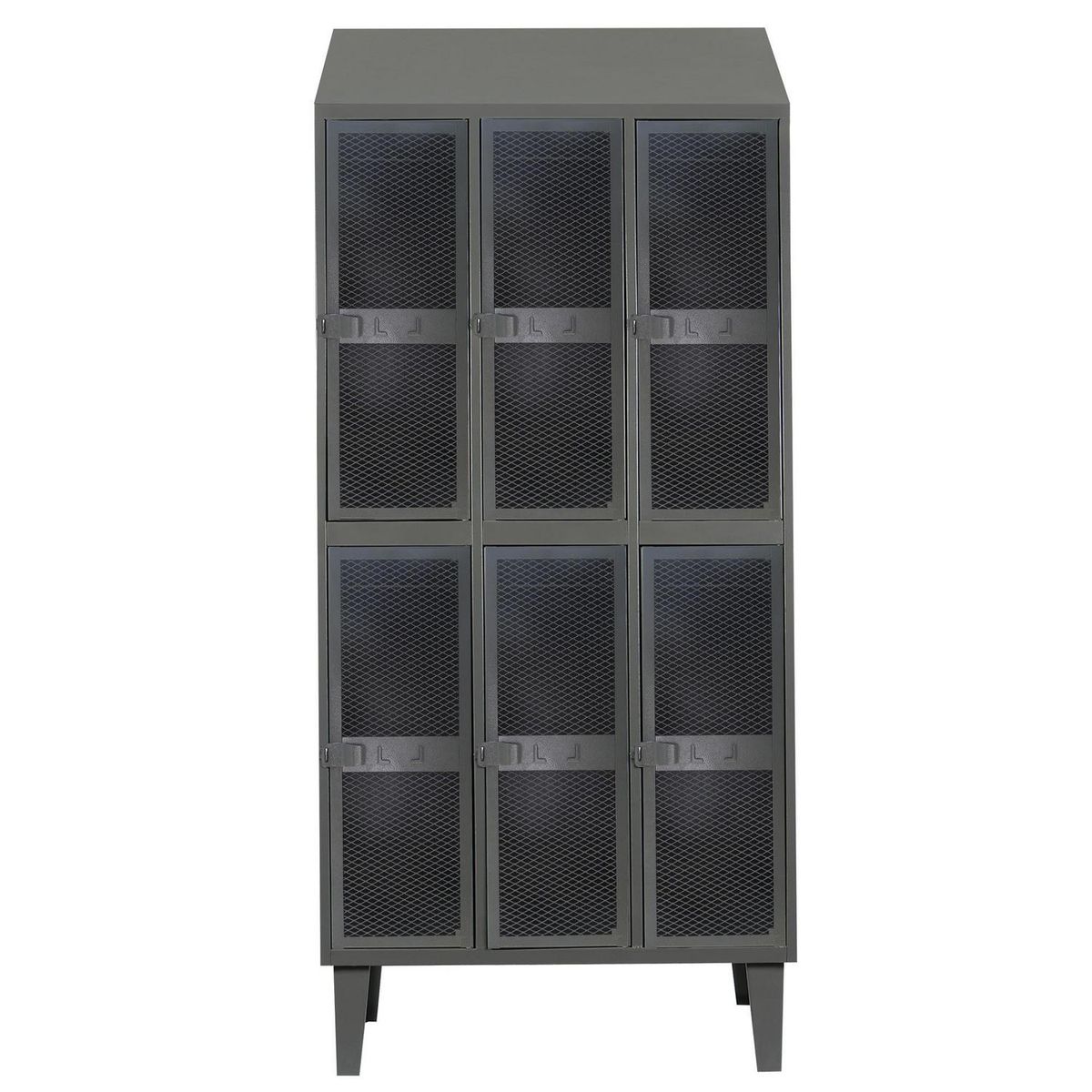 MOVILOCKERS - Locker Alta Resistencia 3 Cuerpos 6 Puerta(s) 83x190x45 cm Gris Eco