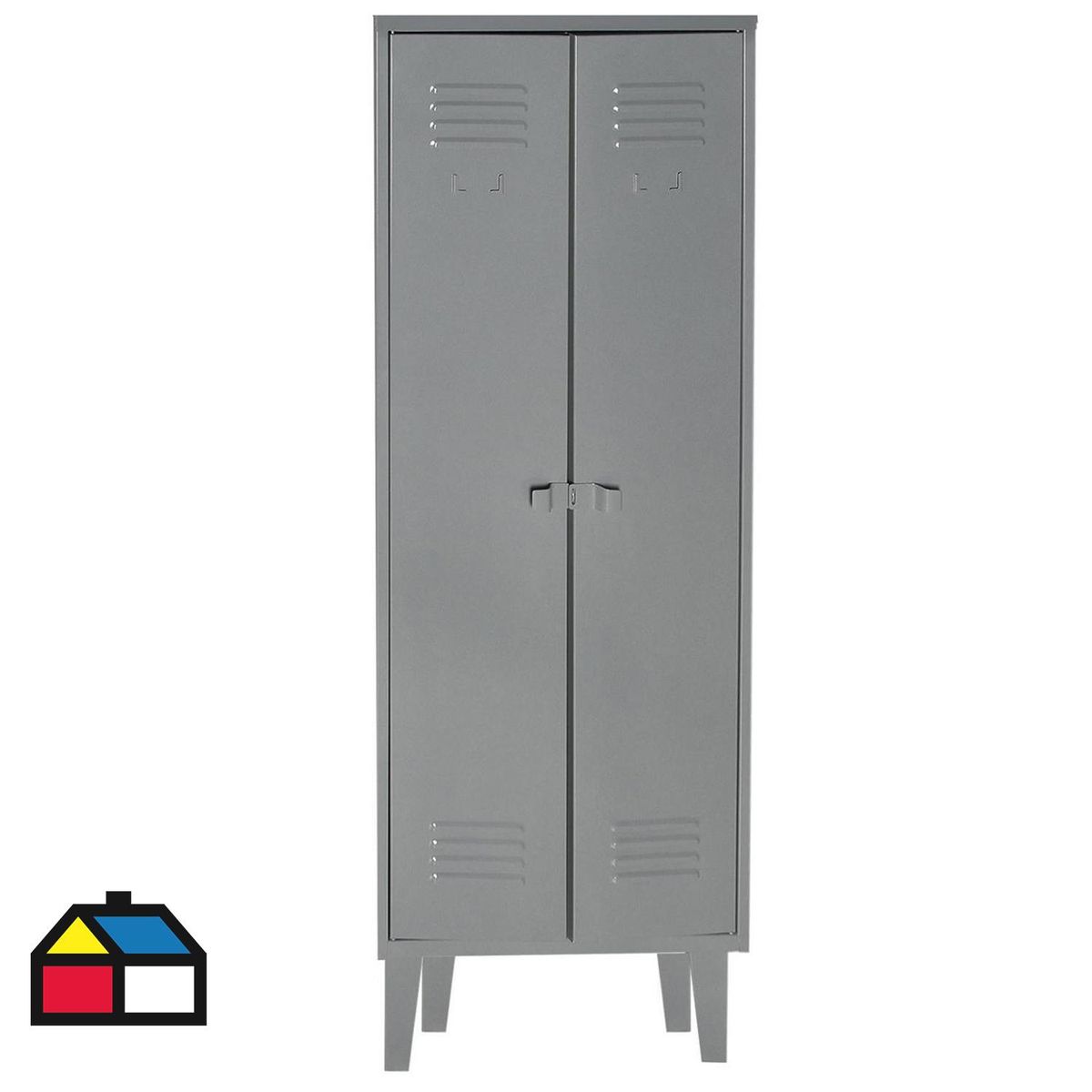MOVILOCKERS - Locker Alta Resistencia Portacandado 2 Puerta(s) 4 Repisa(s) 56xx45 cm Gris Eco