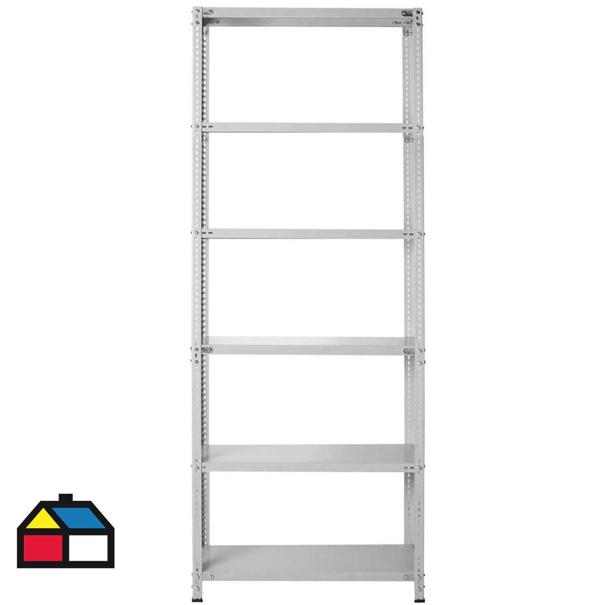 MOVILOCKERS - Estante Acero 6 Nivel(es) 40x90x200 cm Gris Agata